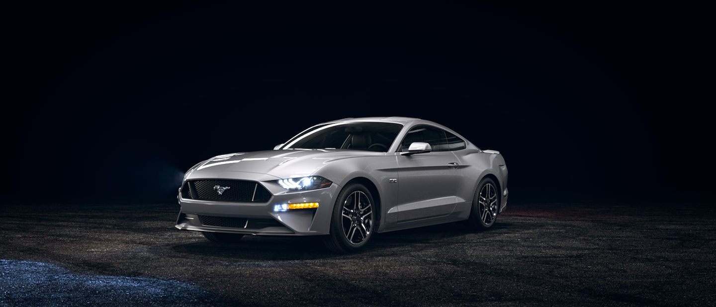2019 Ford Mustang Ingot Silver side view