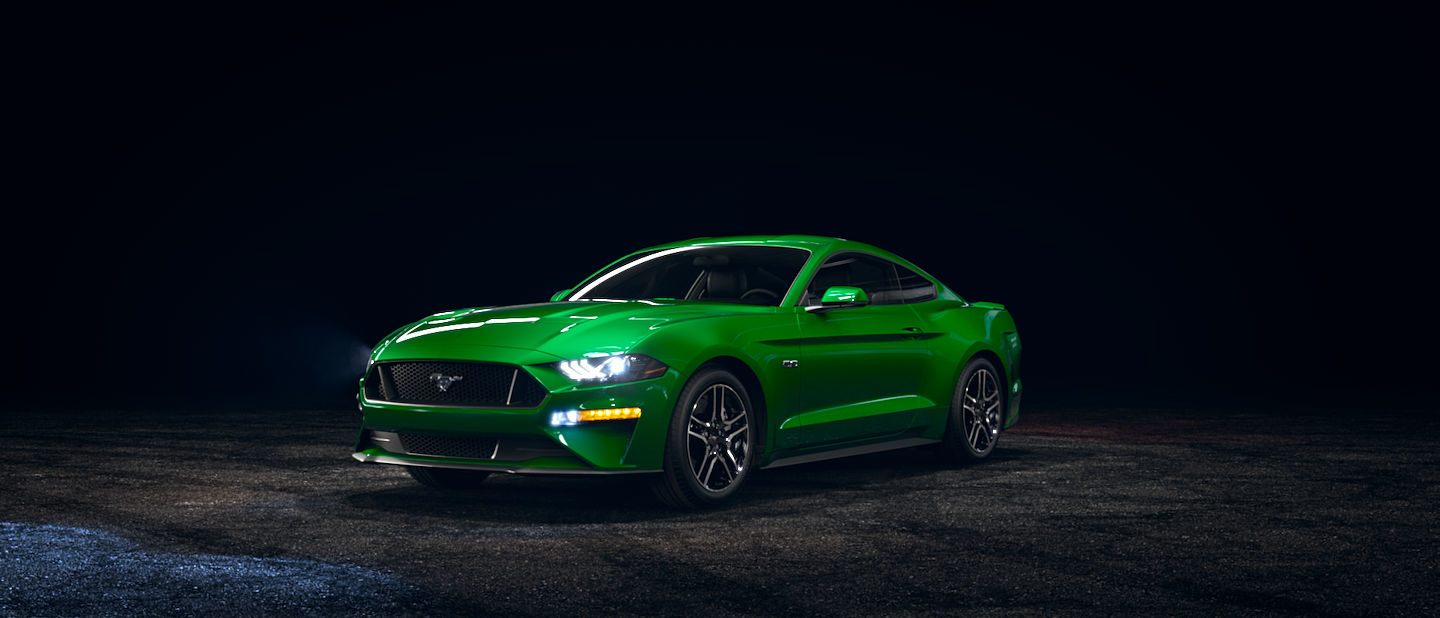 2019 Ford Mustang Need for Green side view