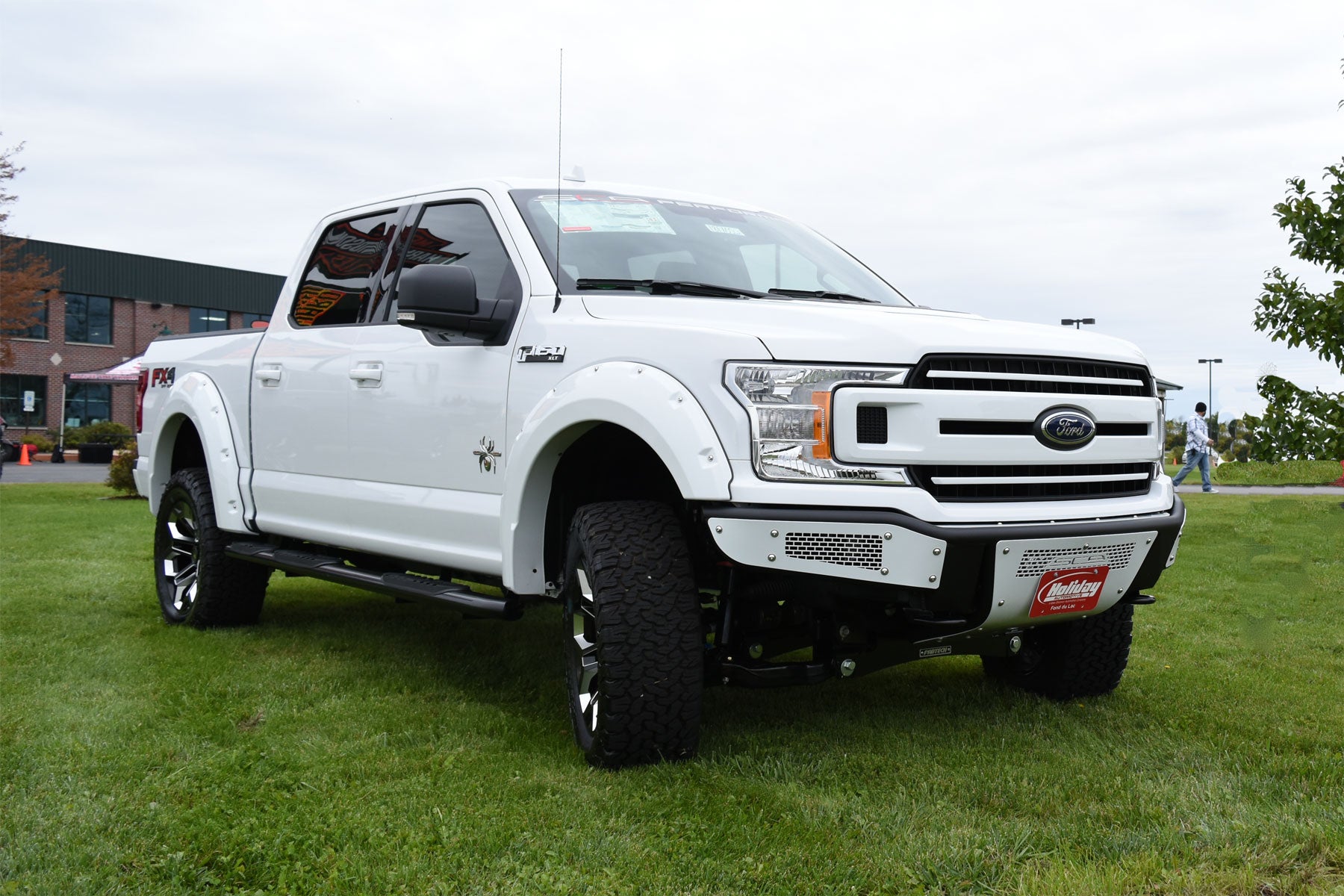 White Lifted F-150
