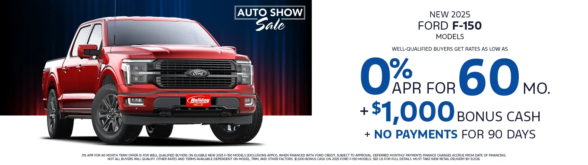 Rates as low as 0% APR for 60mo