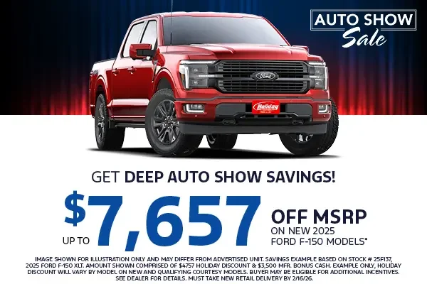 Get Deep Auto Show Savings up to $7,657 off of MSRP