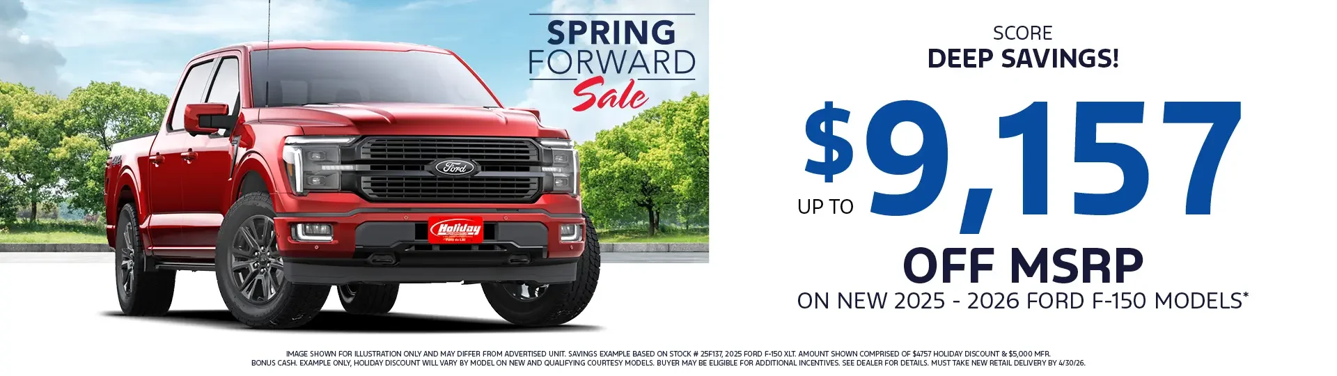 Score Deep Spring Savings up to $9,157 off of MSRP