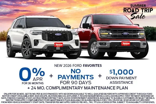 Finance a New Ford Favorite as low as 0% APR for 36mo