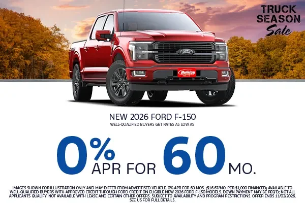 Finance a New Ford Favorite as low as 0% APR for 60mo