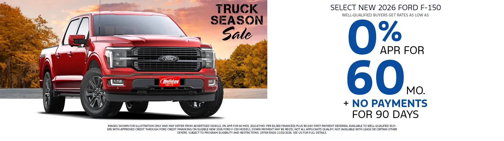Finance a New Ford Favorite as low as 0% APR for 60mo
